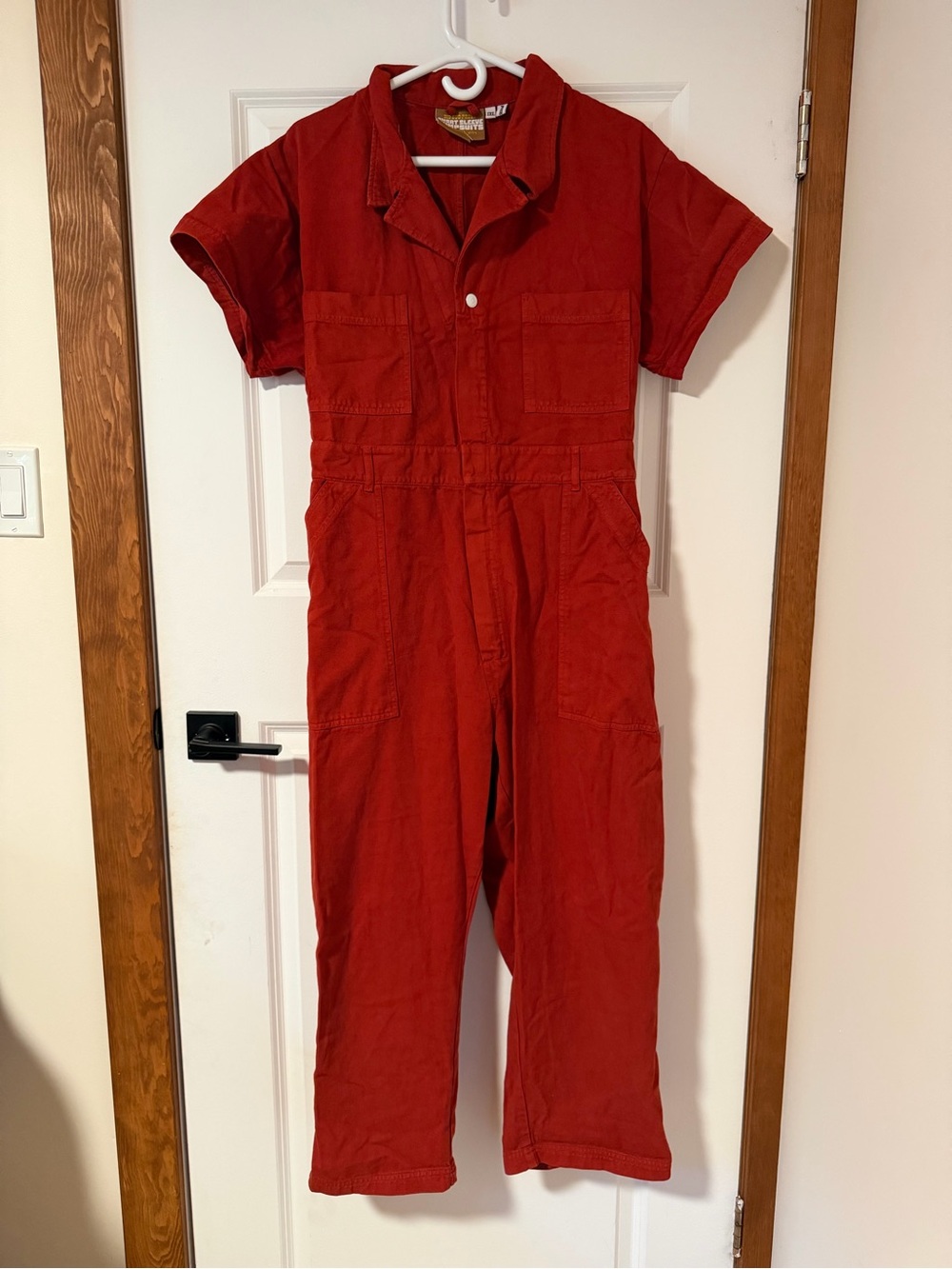 BIG BUD PRESS Short-Sleeve Petite Jumpsuit in "Spice"